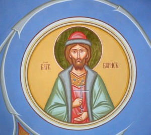 Св.князь Борис. Роспись Успенского собора