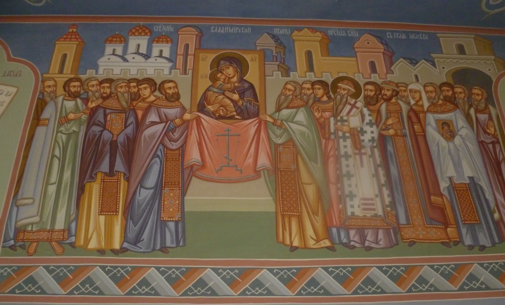 Сретение Владимирской иконы. Роспись Успенского собора